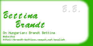 bettina brandt business card